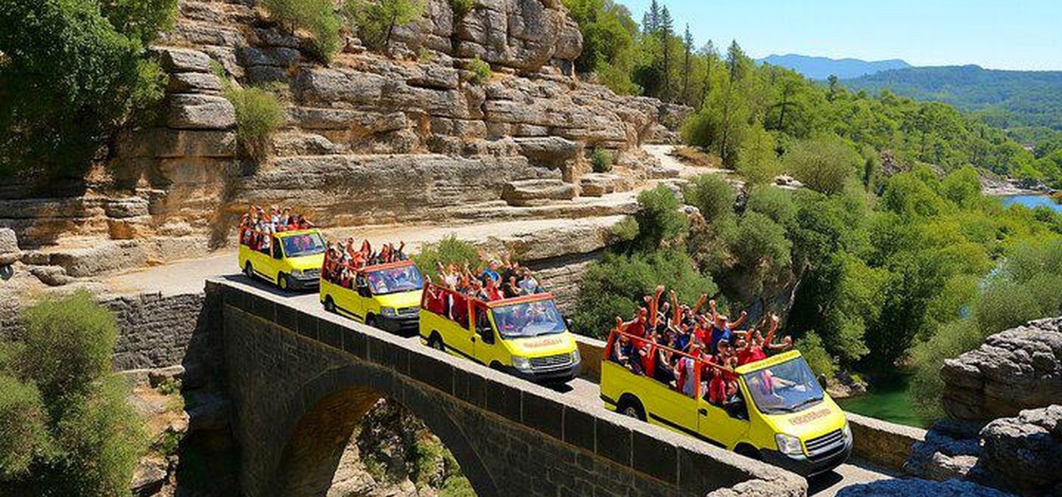 Alanya Combo Tour 5 in 1 (Rafting-Buggy Safari-Zipline-Cabrio Safari-Canyon) Alanya Combo Tour 5 in 1 (Rafting-Buggy Safari-Zipline-Cabrio Safari-Canyon)