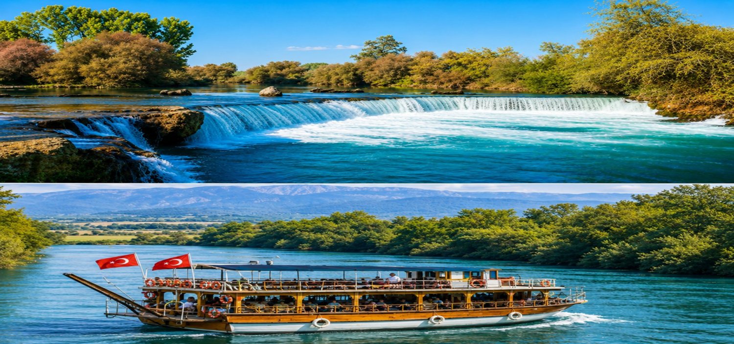 Manavgat Boat Tour with Bazaar & Waterfall Manavgat Boat Tour with Bazaar & Waterfall