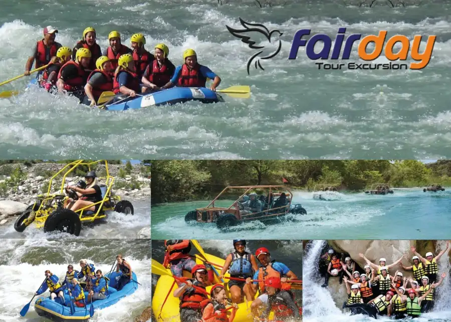 Alanya 3'ü 1 arada Buggy - Rafting - Zipline Tur